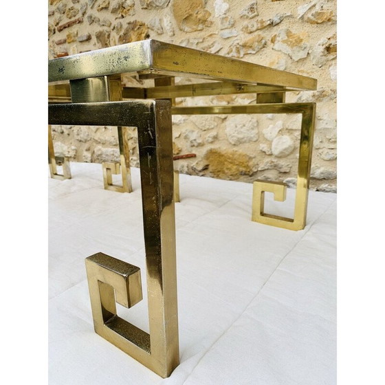 Image 1 of Ein Paar Beistelltische aus Messing und Glas, Italien 1970