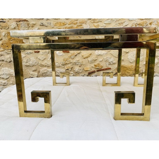 Image 1 of Ein Paar Beistelltische aus Messing und Glas, Italien 1970