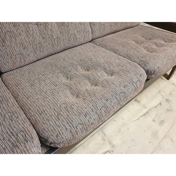 Image 1 of Paar 3-Sitzer-Sofas aus Buchenholz und Stoff, 1980