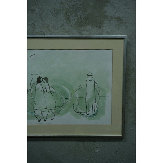 Image 1 of Klassische Lithografie von Stig Deteste, Schweden 1990