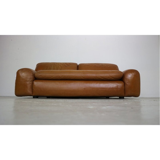 Image 1 of Vintage "Bengodi" Ledersofa von Cini Boeri für Aflex, Italien 1970