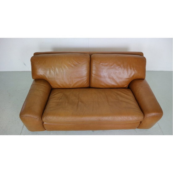 Image 1 of Vintage "Bengodi" Ledersofa von Cini Boeri für Aflex, Italien 1970
