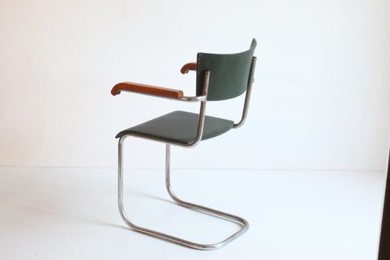 Image 1 of Freischwinger-Sessel aus Stahlrohr, 1930er Jahre