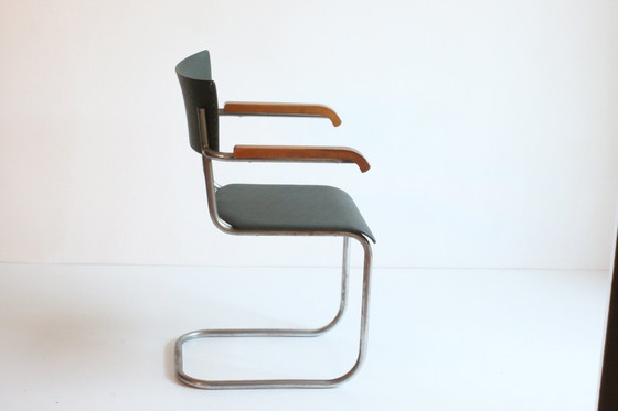 Image 1 of Freischwinger-Sessel aus Stahlrohr, 1930er Jahre