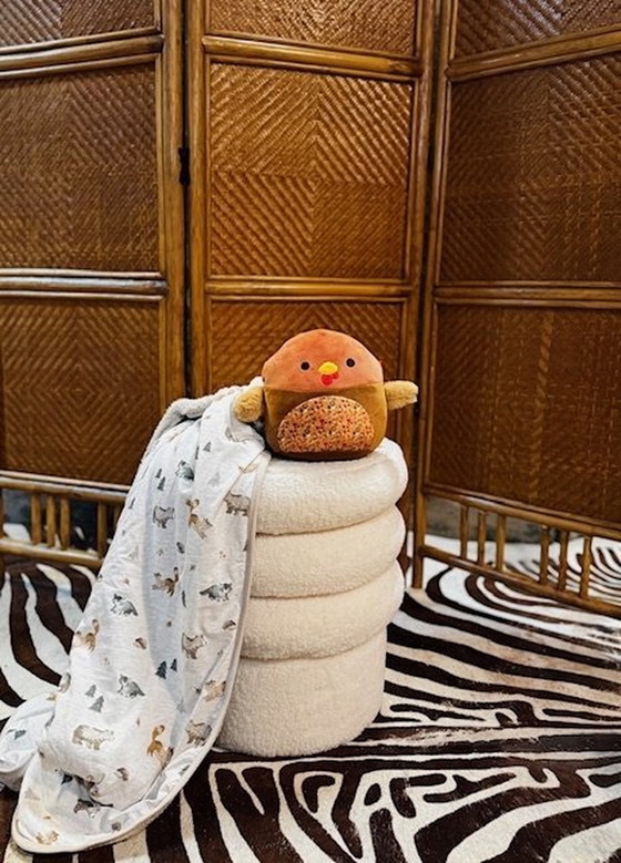 Image 1 of Vintage Raumteiler Rattan Schilfrohr Bambus