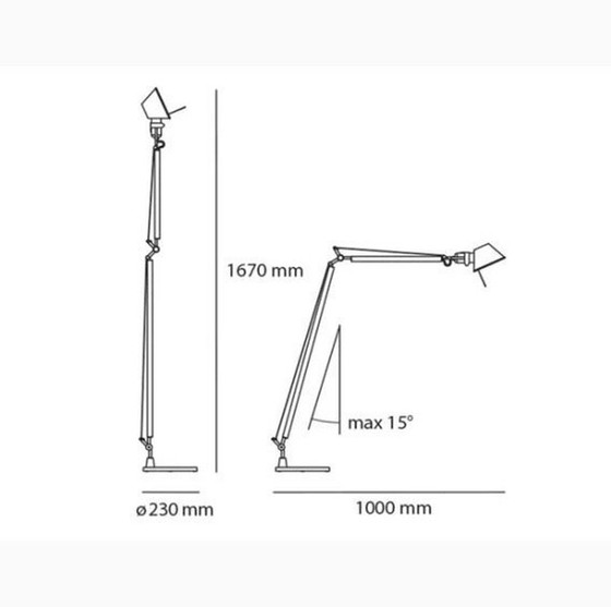 Image 1 of Artemide Tolomeo Stehleuchte Schwarz