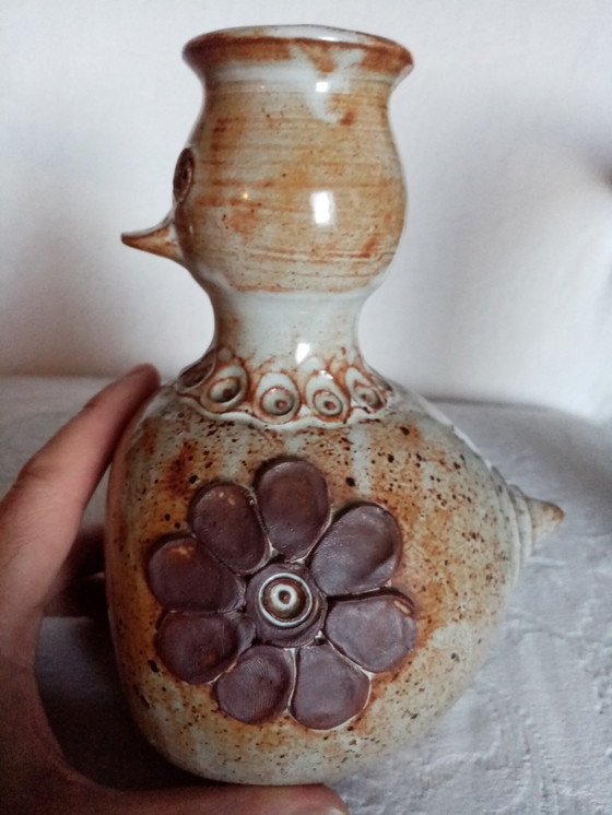 Image 1 of Dominique Pouchain Zoomorphische Vase aus glasiertem Steinzeug
