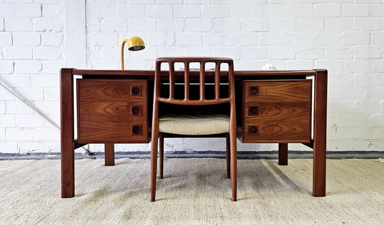 Image 1 of H P Hansen Desk 60S Mid Century Vintage Büro Schreibtisch Office Teak 