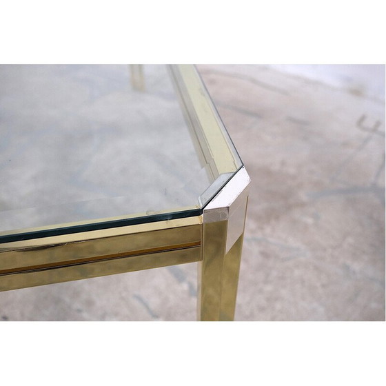 Image 1 of Italienischer Couchtisch aus Chrom und Glas, 1970er Jahre