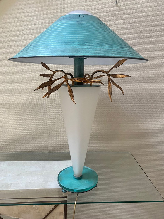 Image 1 of 2x Vintage Tischlampen Kristall