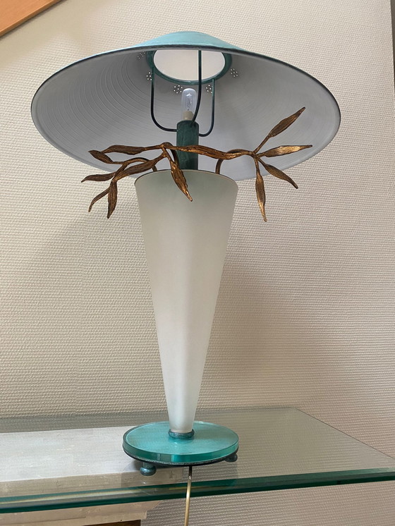 Image 1 of 2x Vintage Tischlampen Kristall