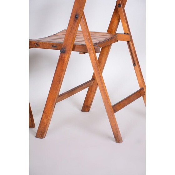 Image 1 of 3 Stühle aus Buchenholz, Mid Century, 1950er Jahre