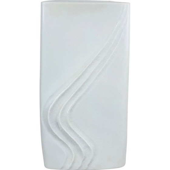 Image 1 of Große Vase aus OP Art Porzellan von Martin Freyer für Rosenthal, Deutschland 1970