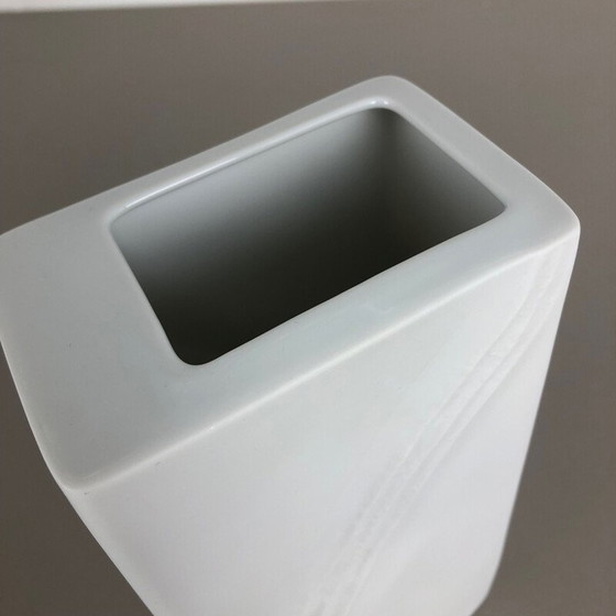 Image 1 of Große Vase aus OP Art Porzellan von Martin Freyer für Rosenthal, Deutschland 1970