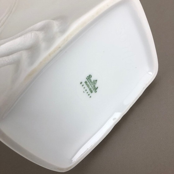 Image 1 of Große Vase aus OP Art Porzellan von Martin Freyer für Rosenthal, Deutschland 1970