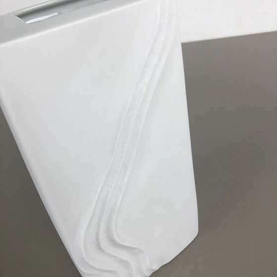 Image 1 of Große Vase aus OP Art Porzellan von Martin Freyer für Rosenthal, Deutschland 1970