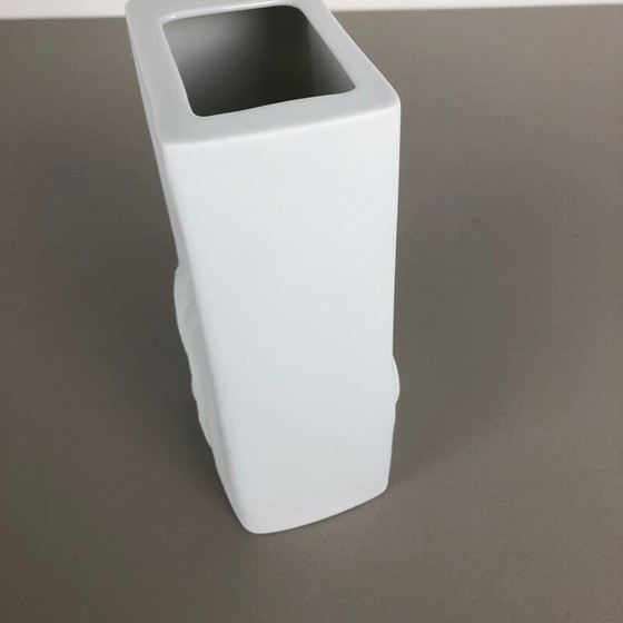 Image 1 of Große Vase aus OP Art Porzellan von Martin Freyer für Rosenthal, Deutschland 1970