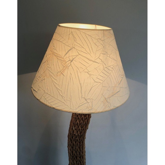 Image 1 of Vintage-Seil-Stehlampe auf Metallsockel, 1980