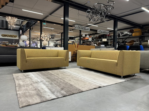 Gelderland 4800 Sofa Set 2 & 2.5 Sitzer Andes Stoff 20 Gelb