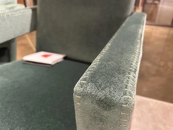 Image 1 of Cassina 2 Utrecht 637 Neu Nie Benutzt In Olive Grün Samt Pferd Nähen