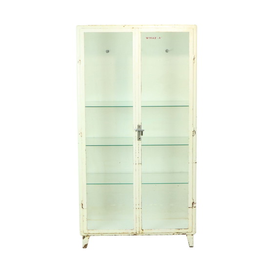 Image 1 of Metall-Apotheke Schrank Medizin Schrank Industrie 1970S