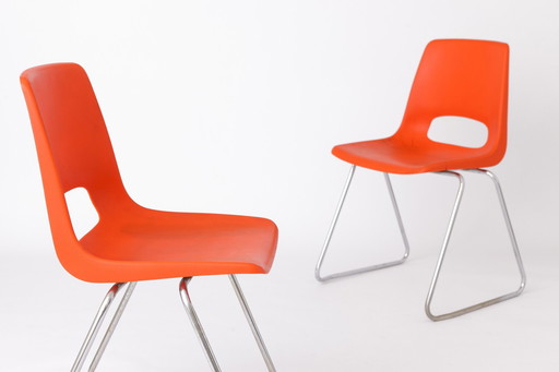 2 Vintage Plastikstühle, 1970er, Niederlande