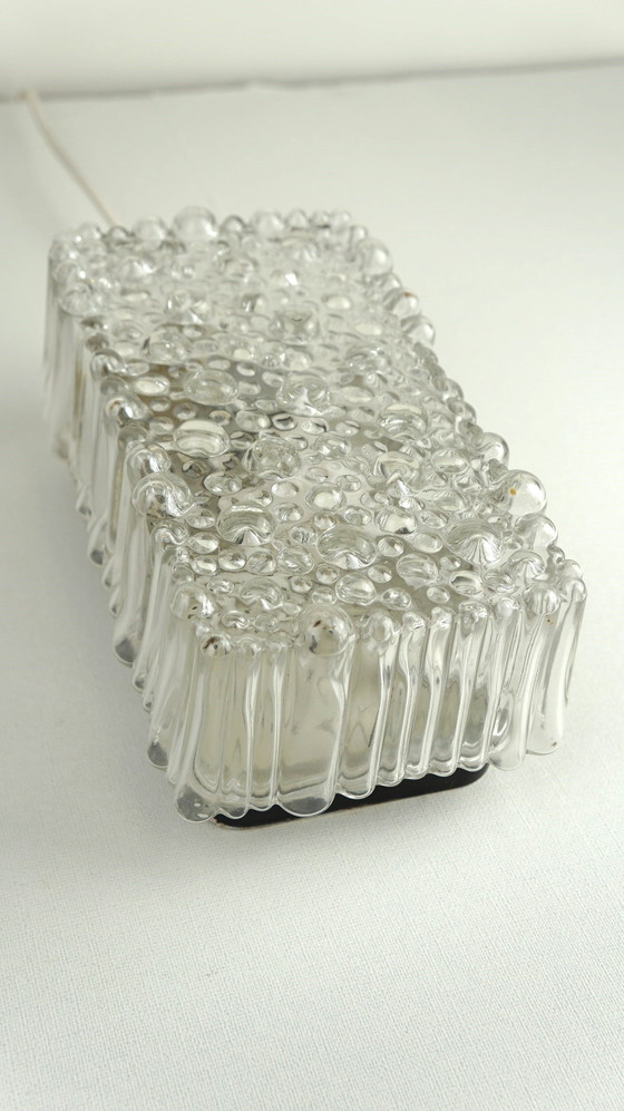 Image 1 of Vintage-Deckenleuchte/Design-Wandleuchte mit Blasenglas