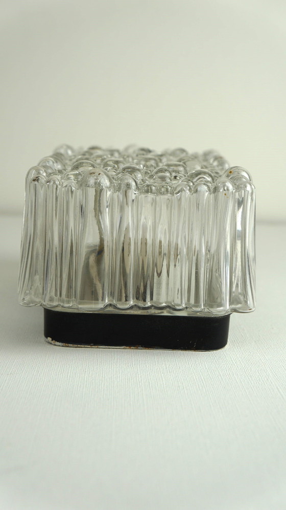 Image 1 of Vintage-Deckenleuchte/Design-Wandleuchte mit Blasenglas