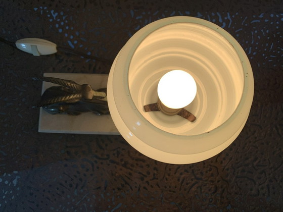 Image 1 of Vintage, Art Deco, Antilopen-Tischlampe, 1920er Jahre