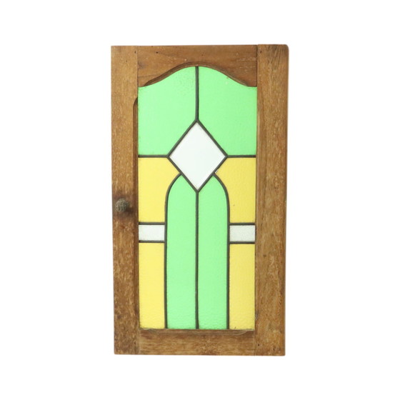 Image 1 of Art-Deco-Glasmalerei-Fenster