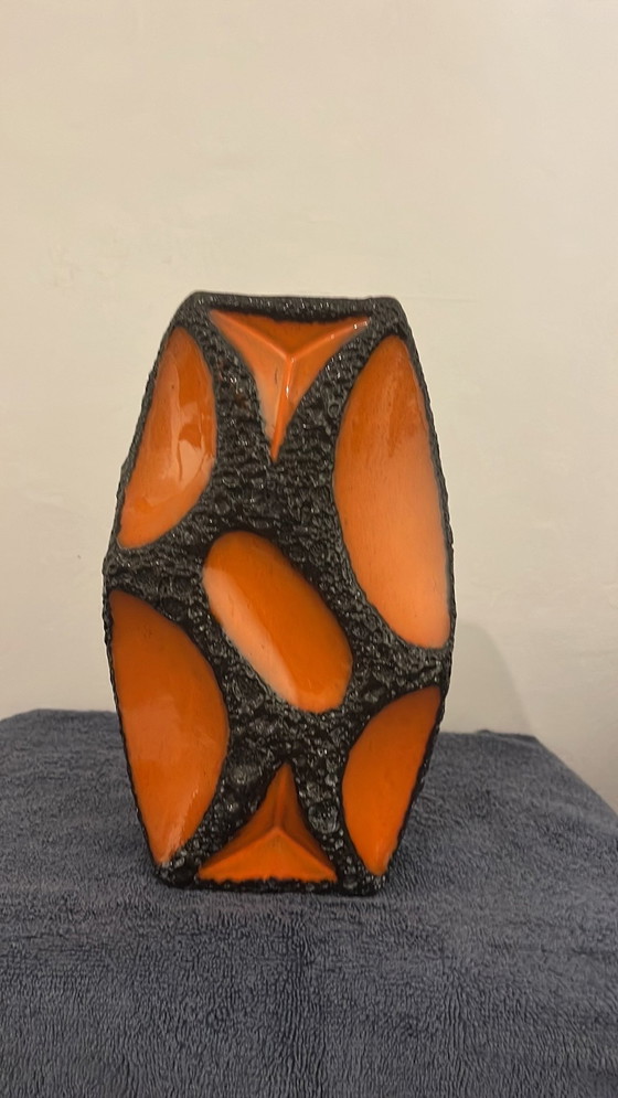 Image 1 of Roth - Typ 311 - Diamant-Vase - Orange