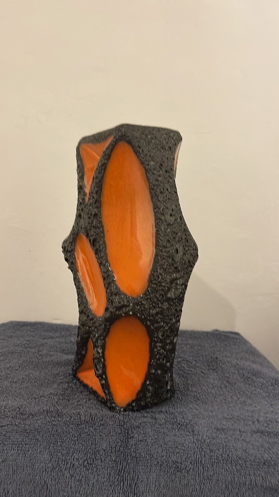 Image 1 of Roth - Typ 311 - Diamant-Vase - Orange