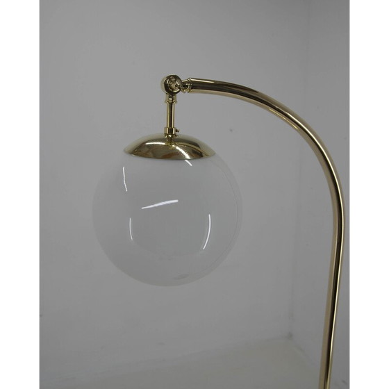 Image 1 of Ar Deco vintage Messing Stehlampe, Tschechoslowakei 1930er Jahre