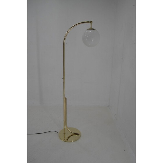 Image 1 of Ar Deco vintage Messing Stehlampe, Tschechoslowakei 1930er Jahre
