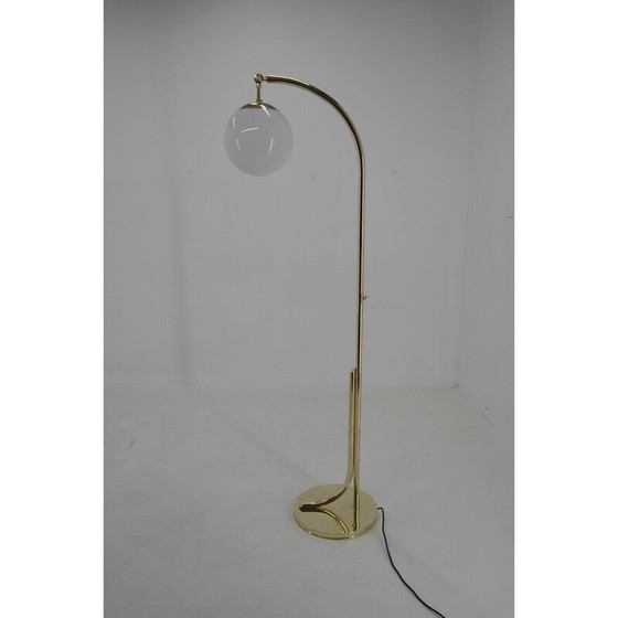 Image 1 of Ar Deco vintage Messing Stehlampe, Tschechoslowakei 1930er Jahre