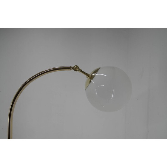 Image 1 of Ar Deco vintage Messing Stehlampe, Tschechoslowakei 1930er Jahre