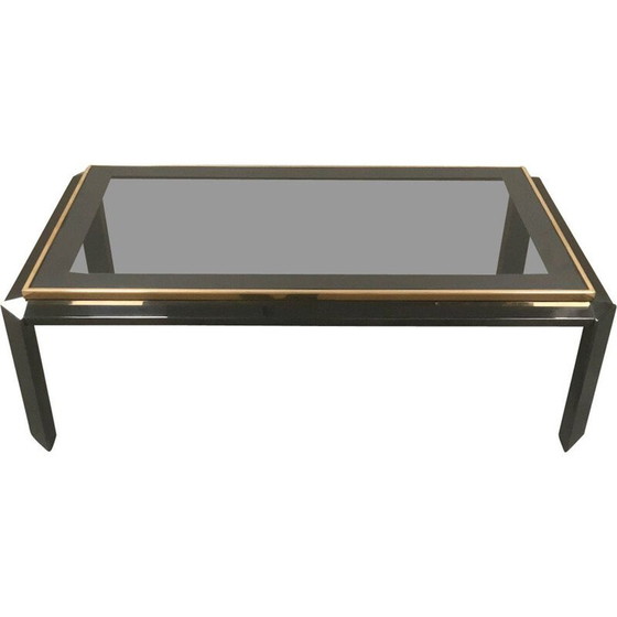 Image 1 of Vintage Couchtisch aus Messing und Glas von Fedam