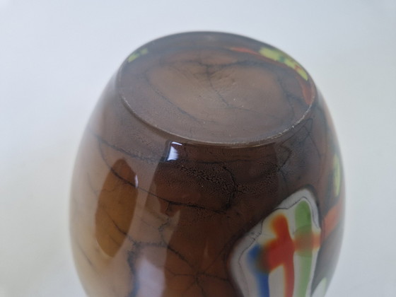 Image 1 of Bunte italienische Glasvase