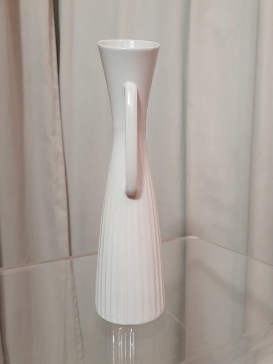 Image 1 of Vase Mid Century Porzellan weiß