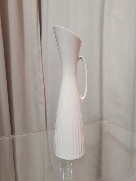 Image 1 of Vase Mid Century Porzellan weiß