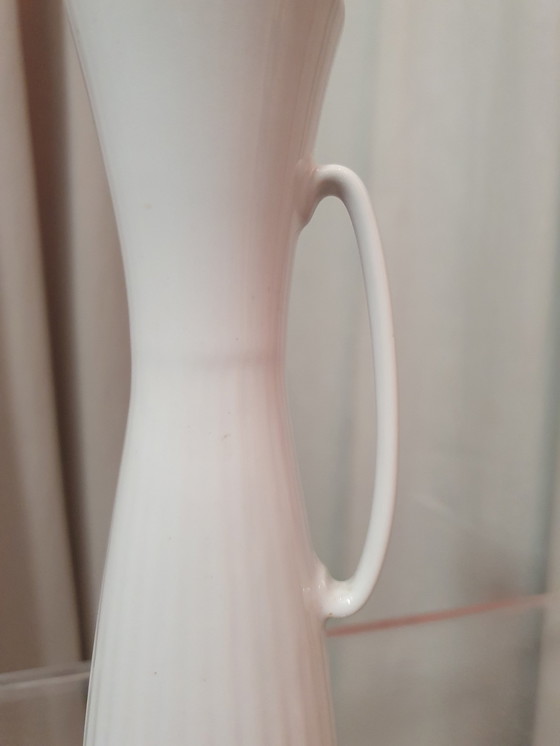 Image 1 of Vase Mid Century Porzellan weiß