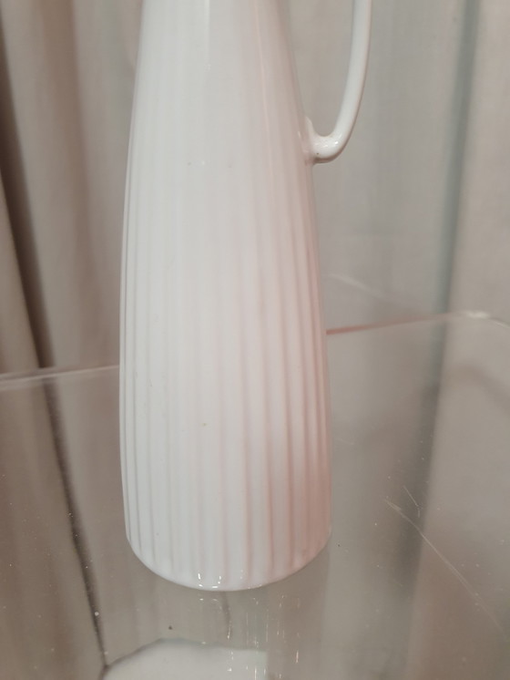 Image 1 of Vase Mid Century Porzellan weiß