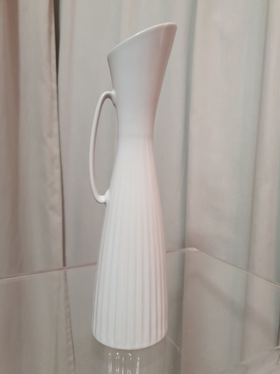 Image 1 of Vase Mid Century Porzellan weiß