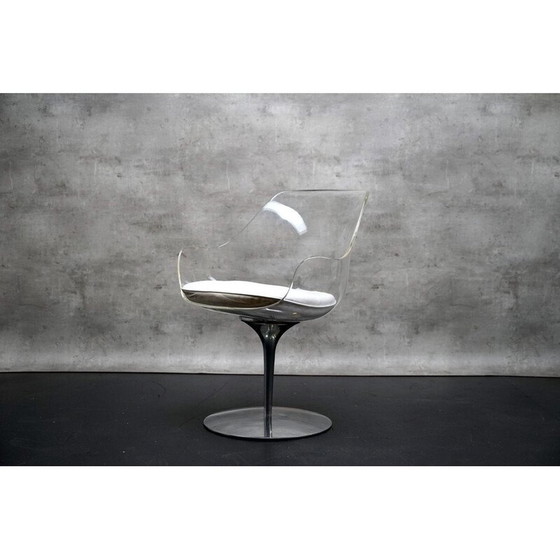 Image 1 of Champagnerfarbener Acrylstuhl von Estelle und Erwin Laverne, 1970