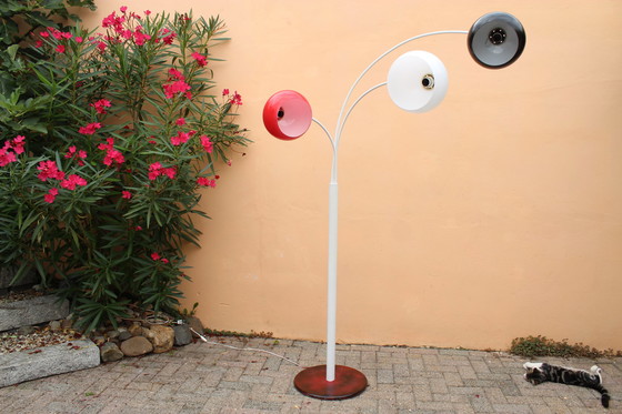 Image 1 of Postmoderne Bogenlampe im Memphis-Stil der 80er Jahre