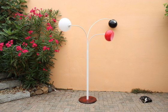 Image 1 of Postmoderne Bogenlampe im Memphis-Stil der 80er Jahre