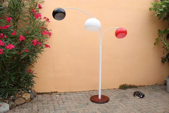 Image 1 of Postmoderne Bogenlampe im Memphis-Stil der 80er Jahre