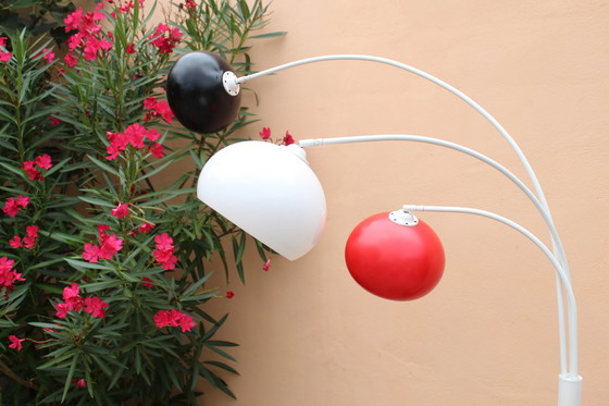 Image 1 of Postmoderne Bogenlampe im Memphis-Stil der 80er Jahre