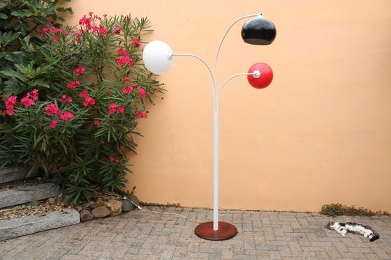 Image 1 of Postmoderne Bogenlampe im Memphis-Stil der 80er Jahre