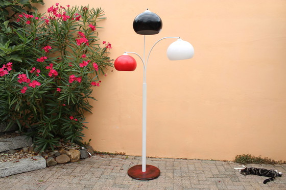 Image 1 of Postmoderne Bogenlampe im Memphis-Stil der 80er Jahre